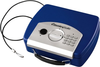 SentrySafe Small Blue Safe with Digital Keypad, Lock 0.08 Cubic Foot, 