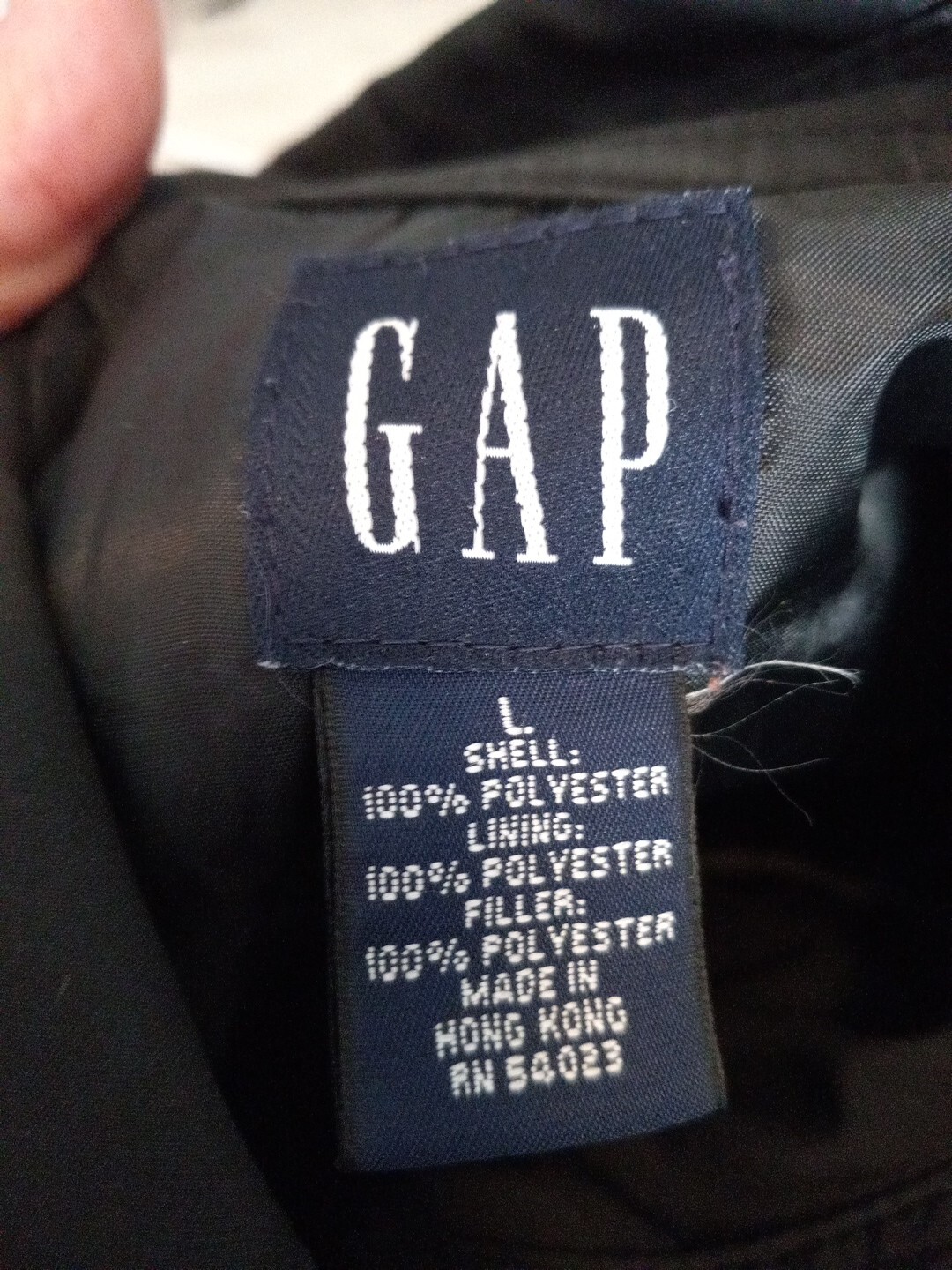 Gap Womens Black Collared Snap Button Closure Lon… - image 10