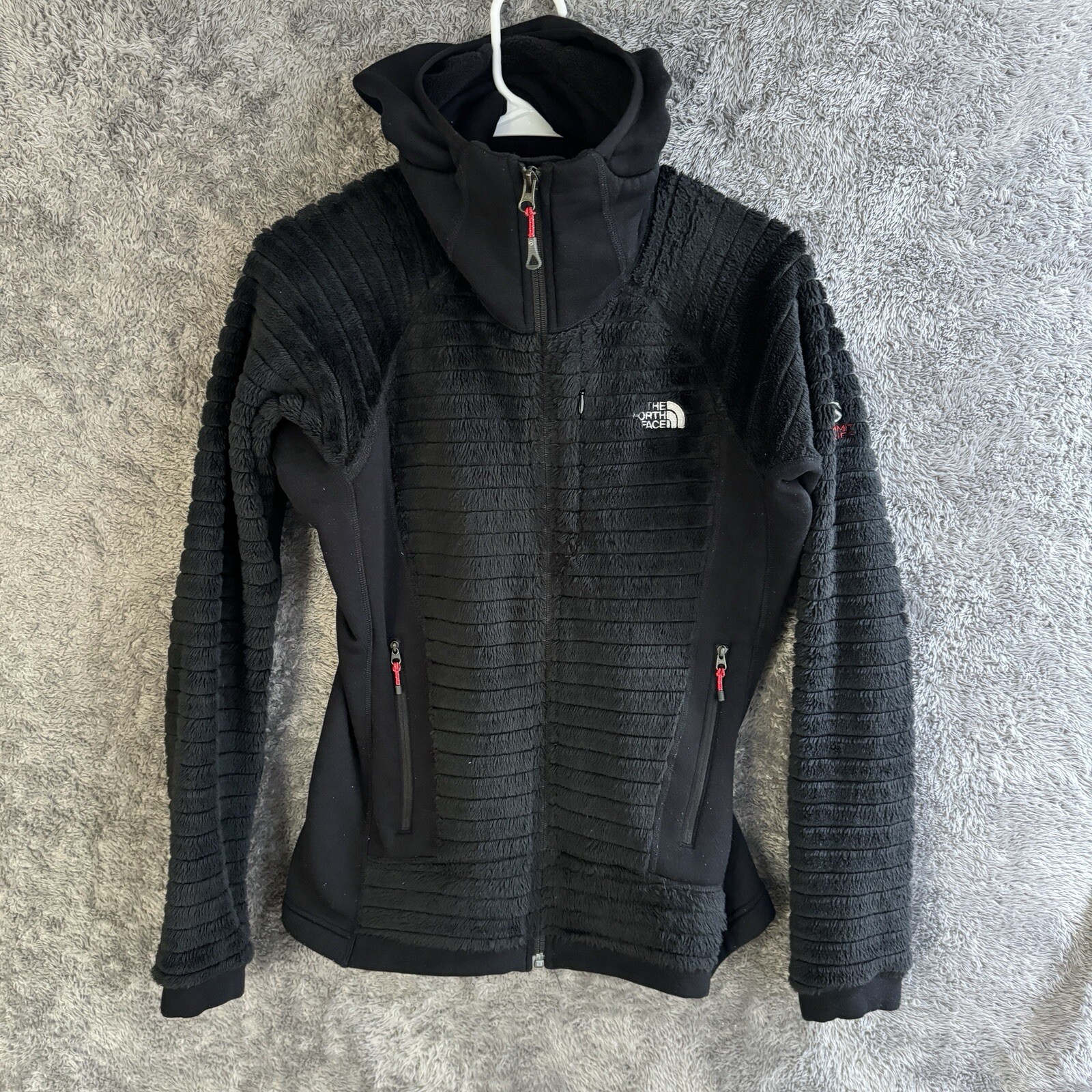 North Face Jacket Summit Series Fleece Womens m Thick Neck Full Zip Unique