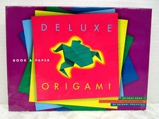 Deluxe Origami Kit 64 Page Book 120 Sheets of Folding Paper 28 Origami Projects