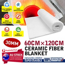 MODIGT Ceramic Fiber Blanket Thermal Fireproof Insulation Mat f Kiln Forge Oven