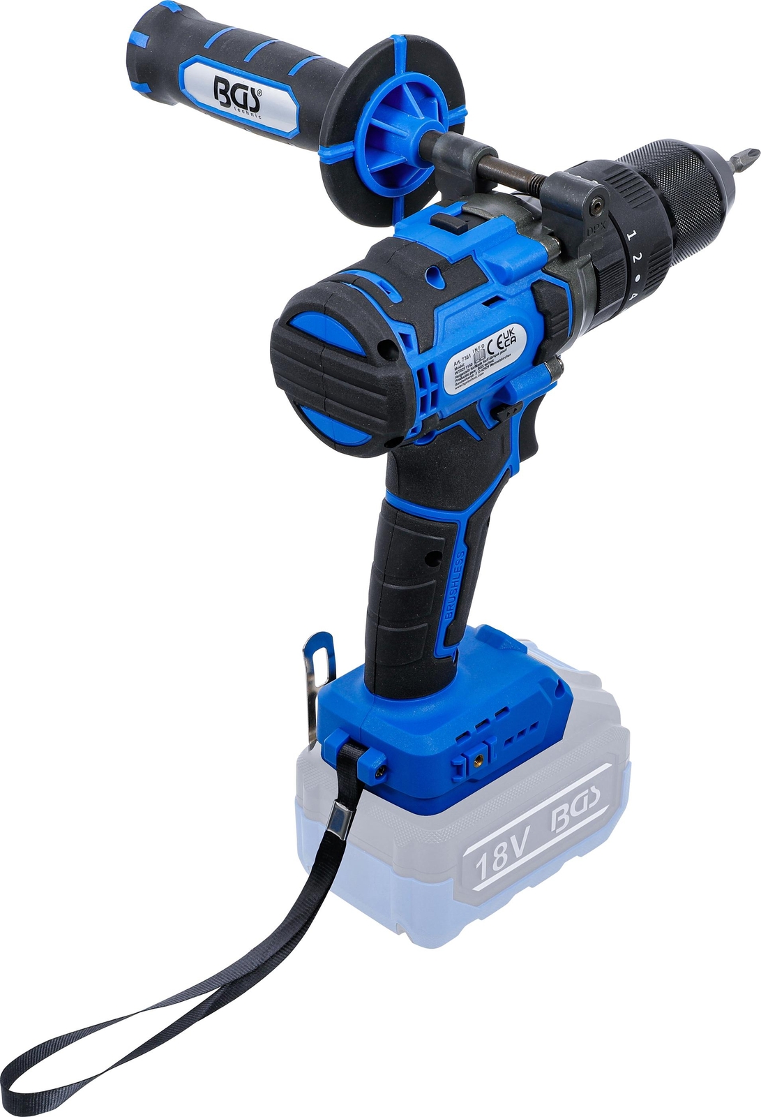 BGS Akku-Schlagbohrschrauber | bürstenlos | 80 Nm | 18 V | ohne  