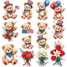 Fourth Of July Fun Cardstock Die Cut Embellishment 12 3.5 Inch