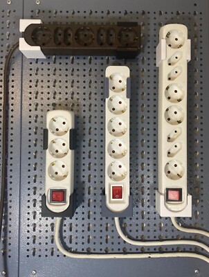 Halterung Halter für Steckerleisten Küpper Lochwand