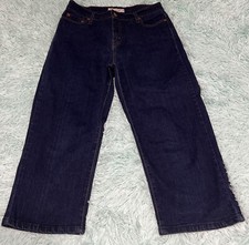 Levi's 512 Perfectly Slimming Medium Wash Blue Jean Capri Pants Size 10