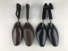 Lot of 2 Pair VTG Florsheim Plastic Resin Shoe Trees Stretchers Keepers Shapers