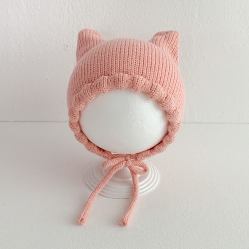 Winter Baby Knitting Hat Newborn Ear Protection Cap Cat Ear Knit Hat Kids - Picture 10 of 15