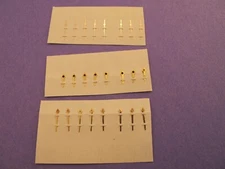 LECOULTRE NOS 3 PC HAND SET WITH SWEEP MEMOVOX GILT CALIBER 910-911  6/10.5 #65