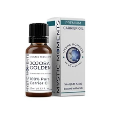 Mystic Moments Jojoba Golden Carrier Oil - 100% Pure - 10ml