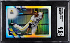 Topps Chrome NPB 2021 Koudai Senga New York Mets REFRACTOR #204 SGC 9.5 Mint+