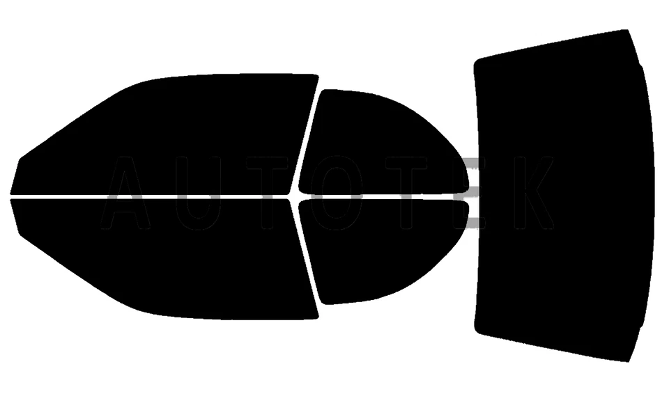 Película de ventana precortada cualquier tono VLT para Toyota Tercel 2 puertas 1995-1999 Foto 2 de 4