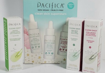 Pacifica Clean Shot 3pc Kit Clean Skin Superstars