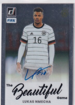 Panini Donruss 2022-23 Optic No. BA-LNM Lukas Nmecha The Beautiful Game Auto