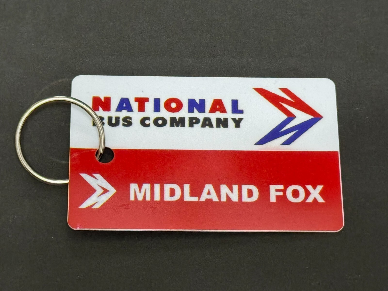 MIDLAND FOX A NATIONAL BUS LUGGAGE TAG PLANE KEY RING BAG TRANSPORT eBay