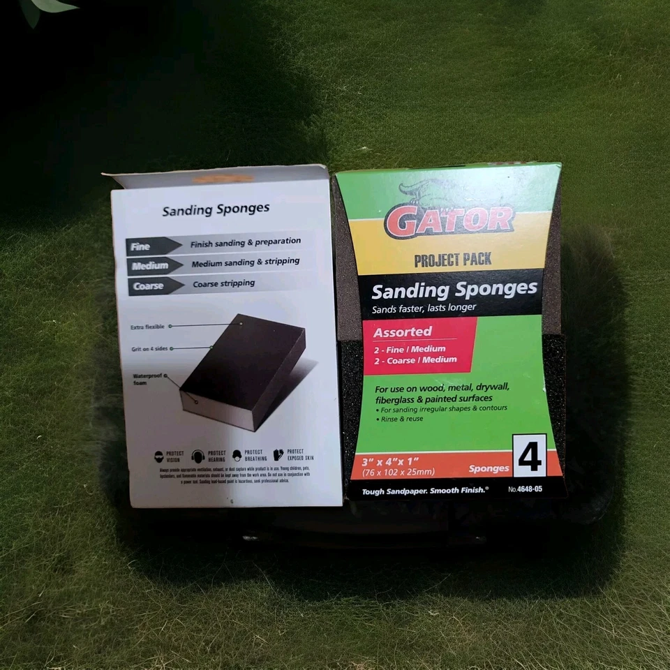 Gator Multi-Superficie 3 pulgadas x 4 in. x 1 pulg. Esponjas de lijado (paquete de 4) 464805 Gator Foto 4 de 4