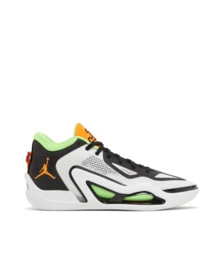 Nike Jordan Tatum 1 White/Total Orange-Black DZ3324-108 Sz