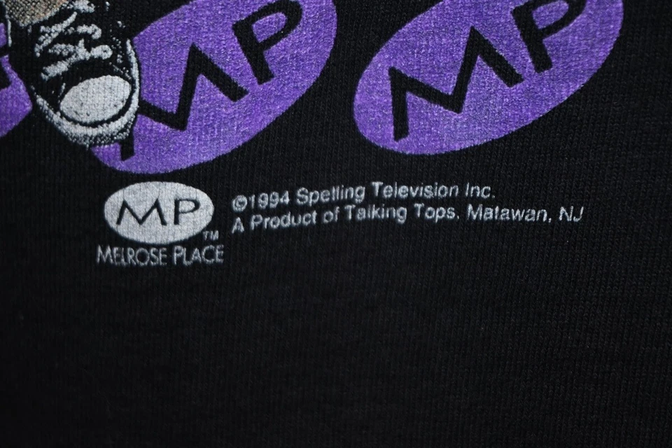 vintage 90s MELROSE PLACE MP SPELLING TELEVISION SOAP OPERA 90210 t-shirt XL - Image 3 of 4
