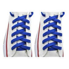 2 Pairs Flat 27,36,45,54,63" Athletic Sports Sneaker Royal Blue Shoelace Strings
