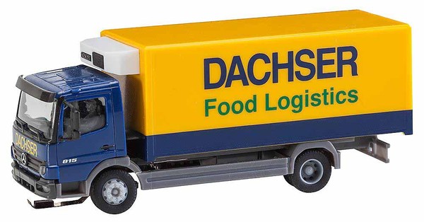 Faller 161555 Lkw Mb Atego, Dachser, KüHlkoffer, Car System, 1:87, Neu Ovp-image