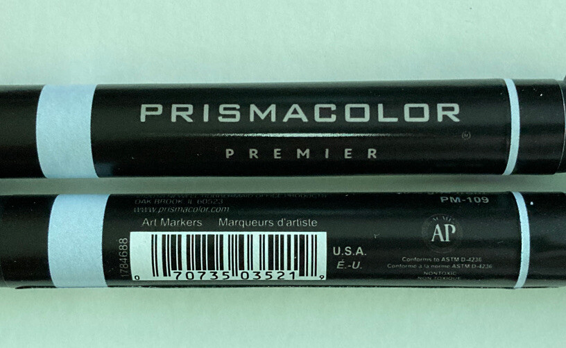Prismacolor Premier Art Markers - Cool Grey 20%,  PM-109, 3521, TWO PACK