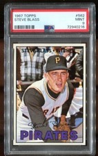 1967 Topps #562 Steve Blass PSA 9 *Tough High Number*
