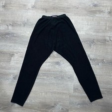 Patagonia Vintage Capilene Pants Women Large L Black Base Layer Thermal USA made