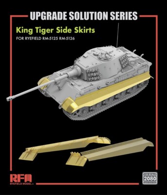 RYEFIELD MODEL RFM RM-2080 1/35 KingTiger Side Skirts (For RM-5125/5126)