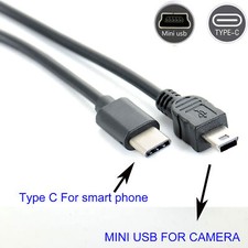 TYPE C to mini usb OTG CABLE FOR canon PowerShot A100 A20 A200 A30 A300 A3000