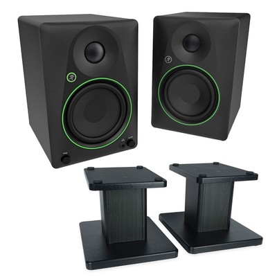 Mackie CR5BT Aktive Studio-Monitore Bluetooth Lautsprecher mit Boxenständer