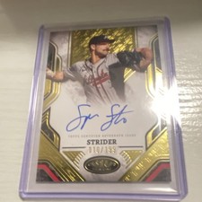 Topps Tier One Spencer Strider Autograph Atlanta Braves #PPA-SS 2025 /199