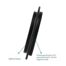 2 Inch SCT 24TPI to M48x0.75 Step Ring Full Internal Anti-Light Thread Telescope