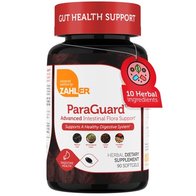 Zahler - Paraguard Cleanse Softgel Capsules - Gut Health Detox Supplem