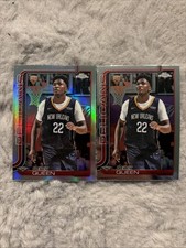2025-26 Topps Chrome Basketball - Derik Queen #263 Prizm Refractor (RC) + Base
