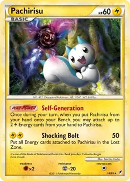 Pachirisu - 18/95 - Pokemon Call of Legends Holo Card NM