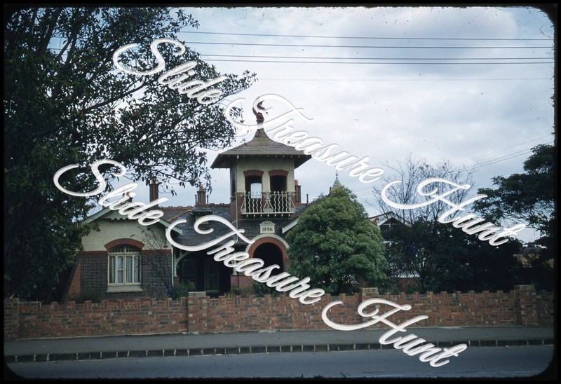 Australia Melbourne Oriental House 35mm Slide 1950s Red Border Kodachrome