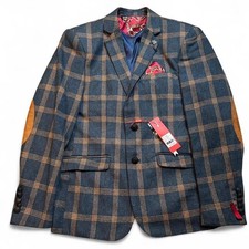 Elie Balleh plaid preppy business blazer brand new with tags size 38-40 medium