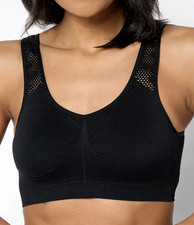 Anybody Lounge Wirefree Bra with Lycra Removable Cups Large Black A682659