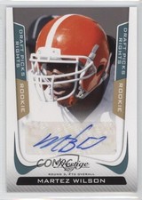 2011 Prestige Rookie Draft Picks Rights Signatures 62/99 Martez Wilson Auto 1s8