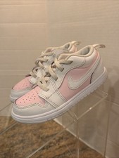 Nike DR9747 Jordan 1 Low Alt Light Pink & White Lightweight Shoes Size 9C