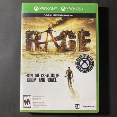 RAGE Greatest Hits (Xbox One & Xbox 360) Complete w/ All Discs Bethesda