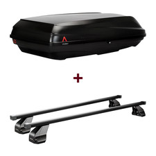 Dachbox G3 BiCube 520+ + Dachträger Menabo Omega Black für Seat Ibiza Fl. IV neu