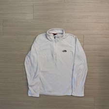 The North Face White Polartec Quarter Zip Pullover Women's Size Large