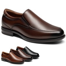 Bruno Marc Men's Leather Business Loafers Slip On Formal Dress Shoes Cushioned