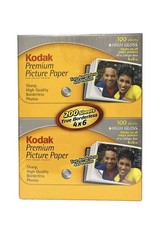 New Kodak Premium Photo Paper 4x6 200 Sheets High Gloss Inkjet True Borderless