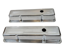 1959 Chrome Steel Valve Covers 350 Chevy 8 Cylinder Pair 1959 Chrome Steel Valve Covers 350 Chevy 8 Cylinder Pair