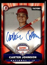 2025 Bowman #AA-CJ Carter Johnson Under Armour All-America Game Autographs #/199