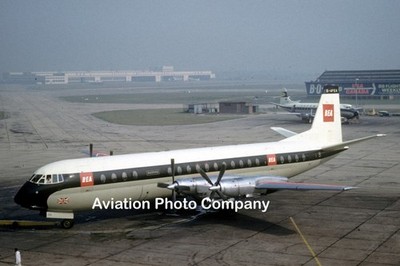 British European Vickers Vanguard G-APEA at London Airport (1961) Photograph