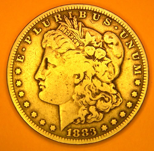 1883-S MORGAN SILVER DOLLAR - FINE  ~ NICE COIN ~ 90% SILVER