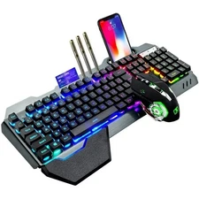 -K680 Wireless Gaming Keyboard and Mouse RGB Backlit Rechargeable Keyboard