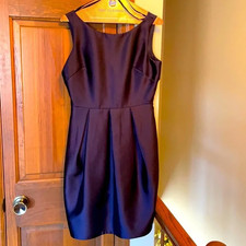 Eliza J deep purple dress